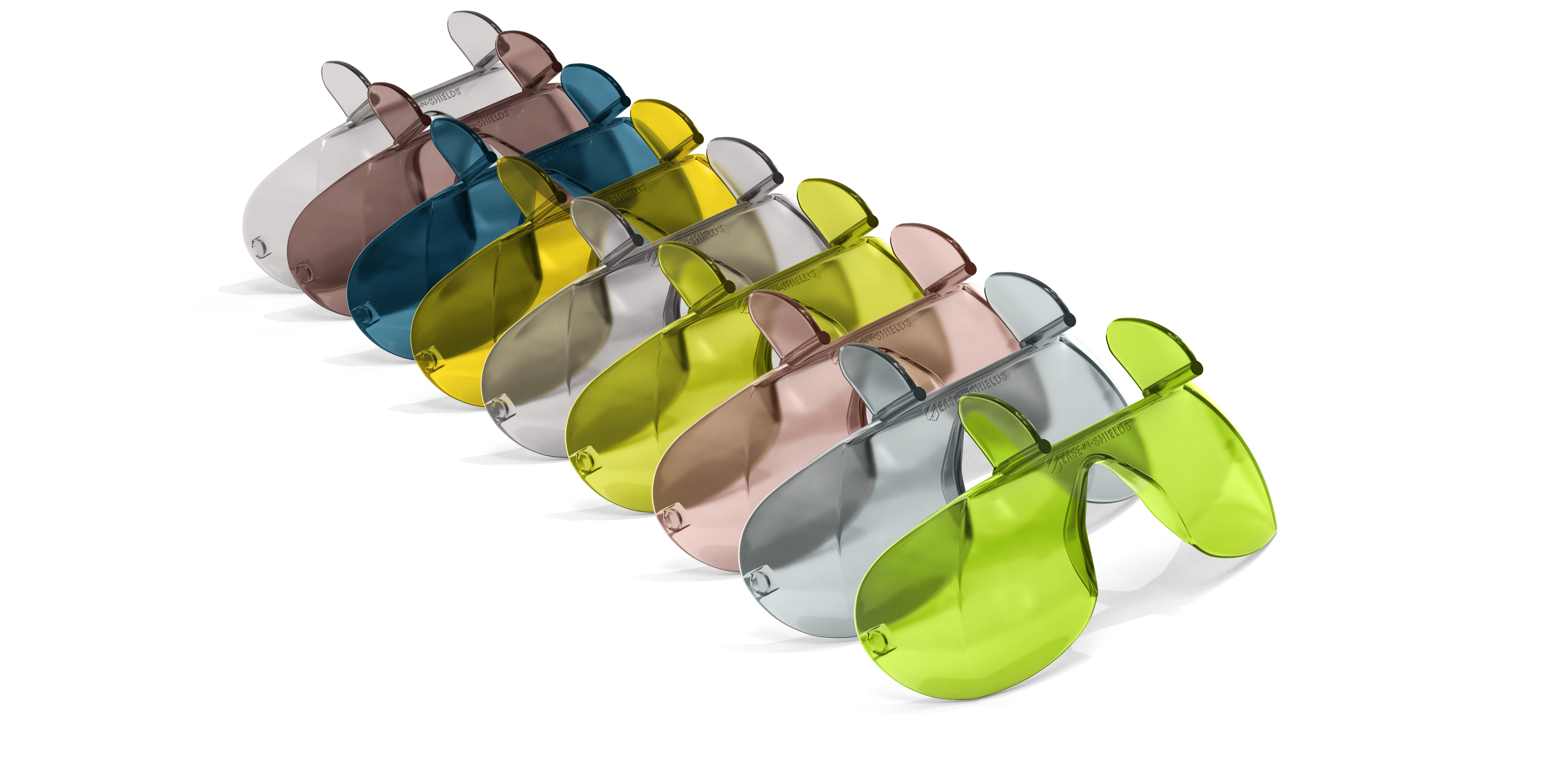 EASE_IN_Shield_Horizontal_9_Stack_All_Colors_3D_0923